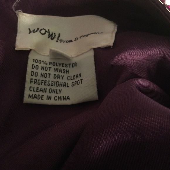 Wow! Prom & Pageant Purple & Silver Sequined Prom Dress Size 2 - Picture 12 of 12